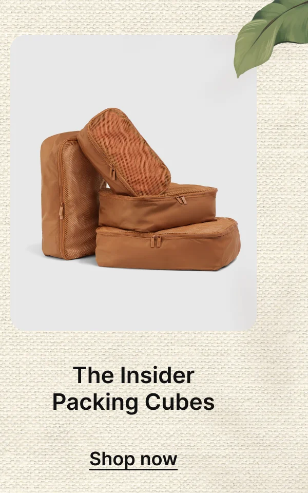 The Insider Packing Cubes | Shop now