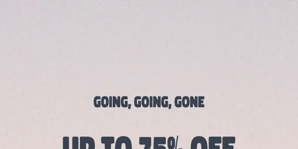 Up to 75% off Sale Styles