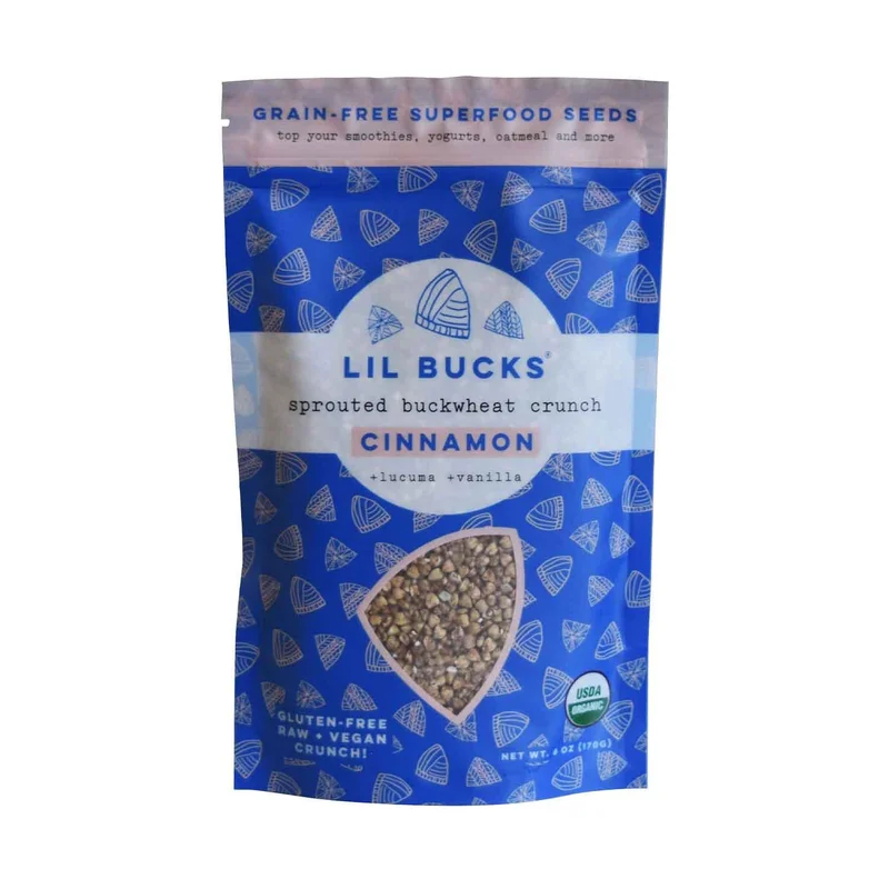 Organic Sprouted Buckwwheat Crunch, Cinnamon, 6 Oz