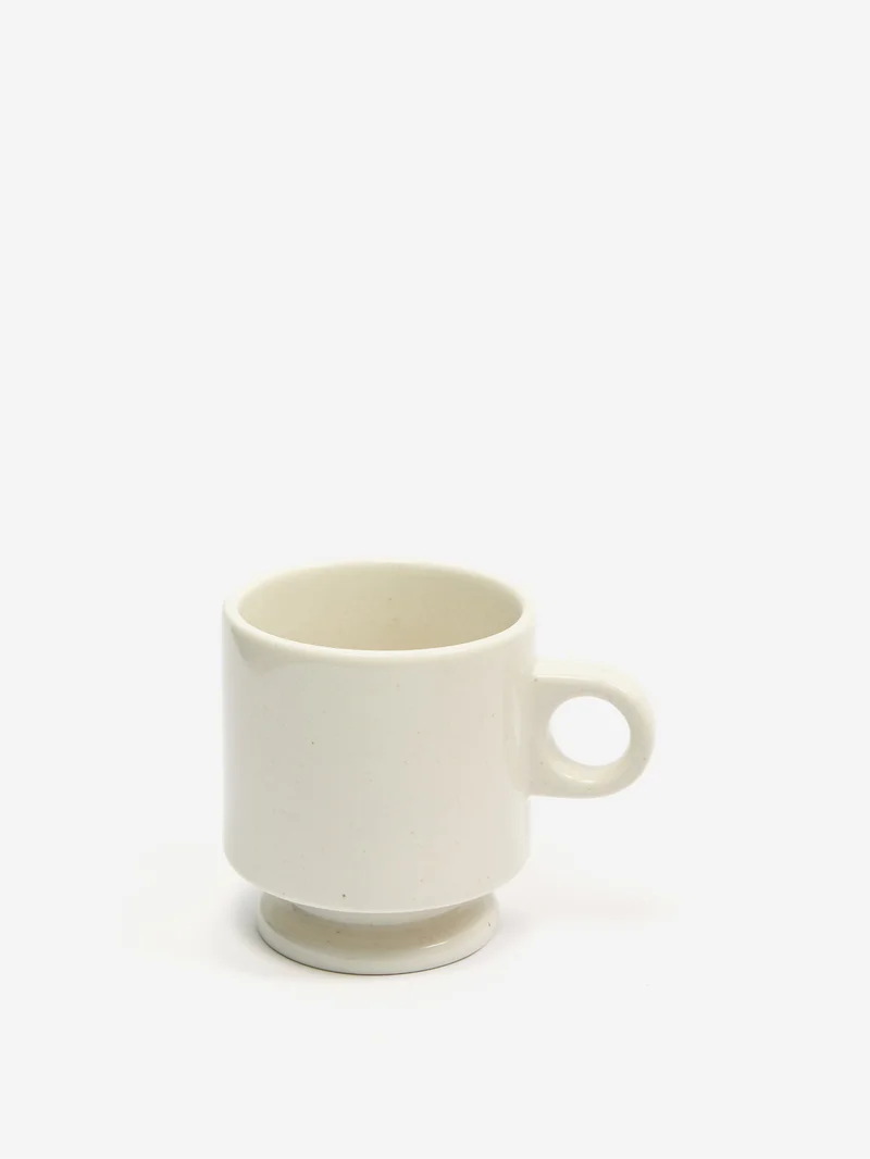 Image of Smith Stacking Footed Mug - Vanilla