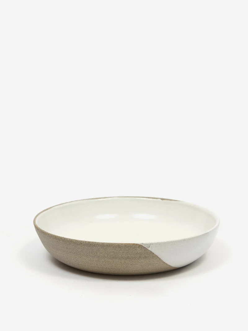Image of by.noo Handmade Pasta Bowl - Grey Drip