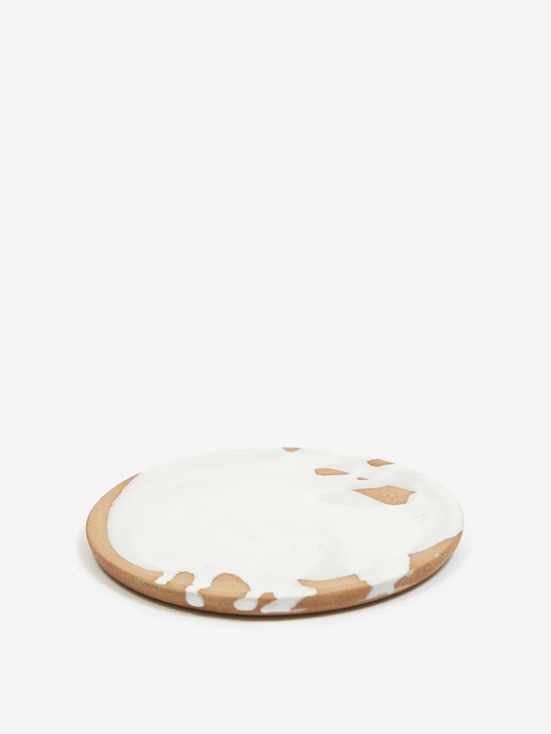 Image of by.noo Handmade Trinket Dish - White Drip