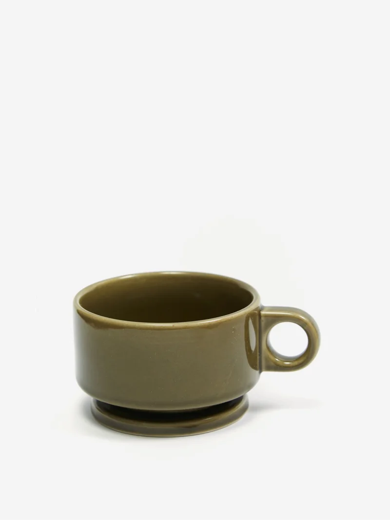 Image of Smith Stacking Footed Soup Mug - Green