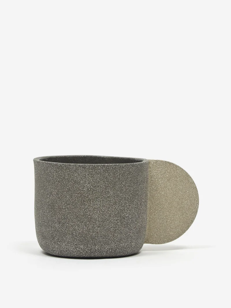 Image of Brutes Ceramic Handmade Large Wide Mug - Dark Grey