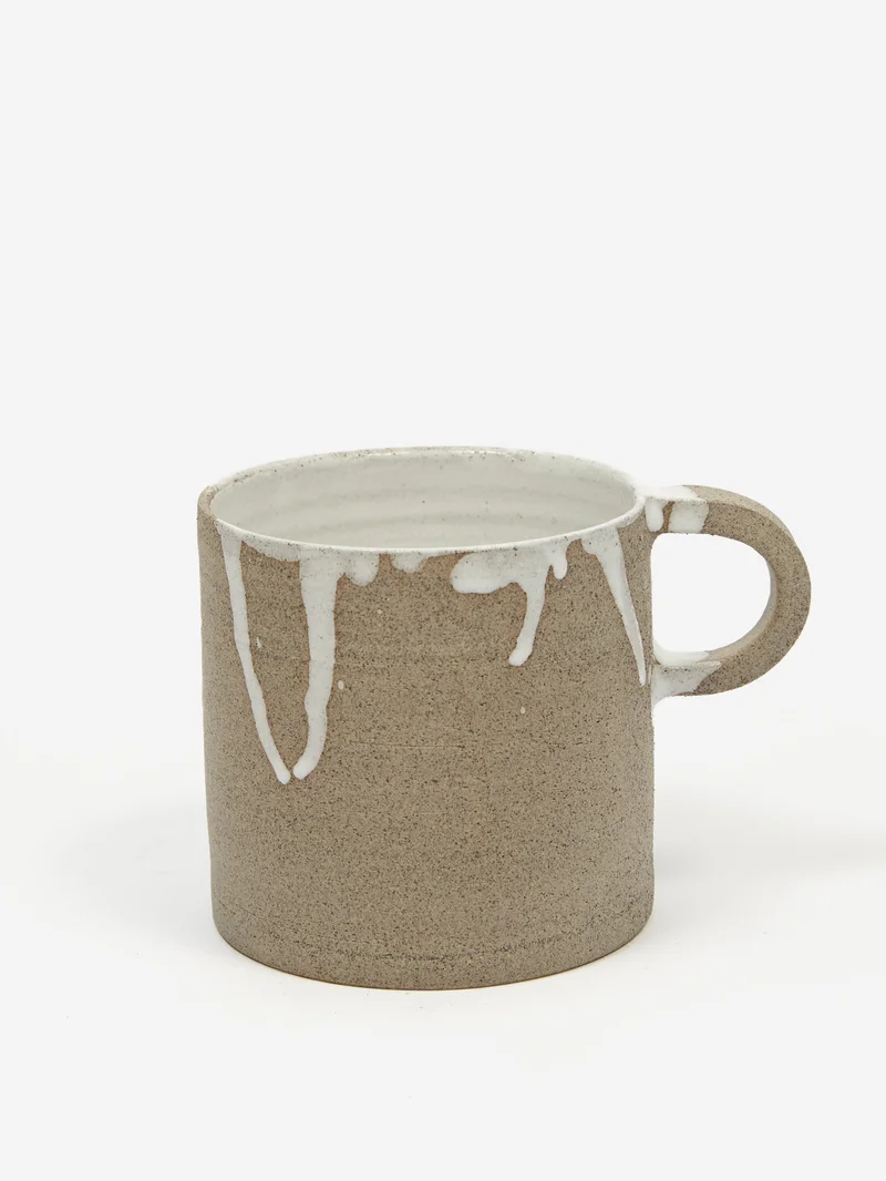 Image of by.noo Handmade Medium Mug - Grey Drip