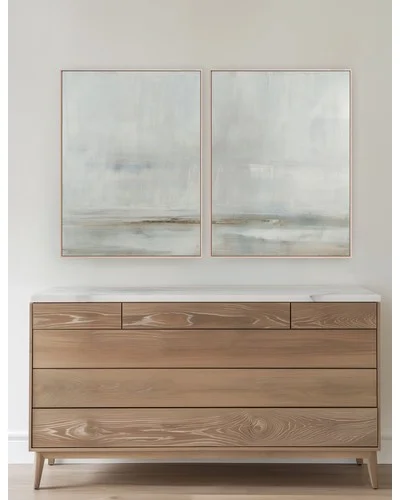 After The Storm Diptych Wall Art (Set of 2) by Carol Benson-Cobb-Natural / 31" x 41"