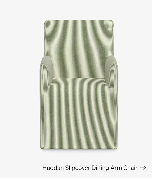 Shop Haddan Slipcover Dining Arm Chair