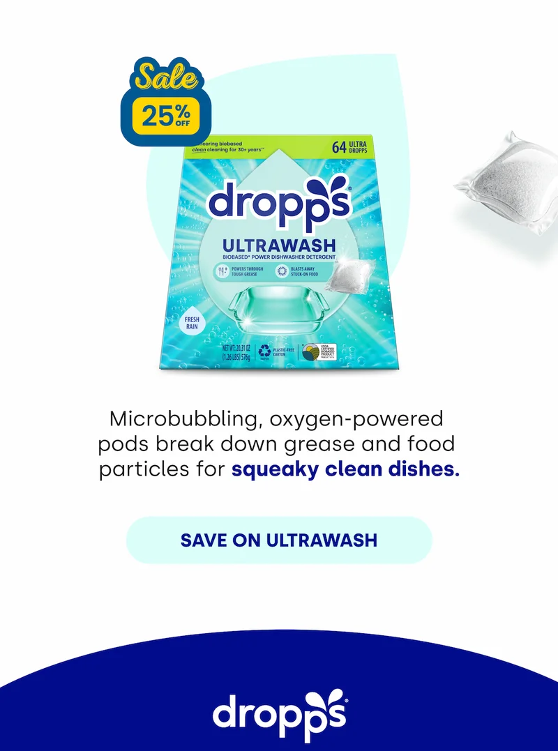 Microbubbling, oxygen-powered  pods break down grease and food  particles for squeaky clean dishes.  SAVE ON ULTRAWASH