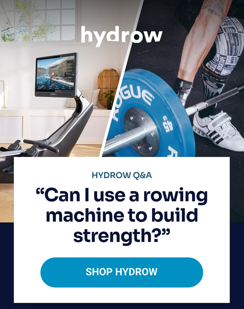 Hydrow Q&A ''Can I use a rowing machine to build strength?'' Shop Hydrow