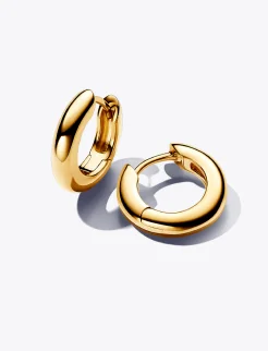 Round Huggie Hoop Earrings