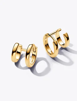 Double Huggie Hoop Earrings