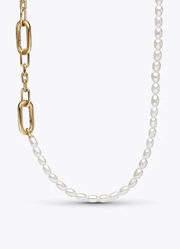Pandora ME Slim Treated Freshwater Cultured Pearl Necklace
