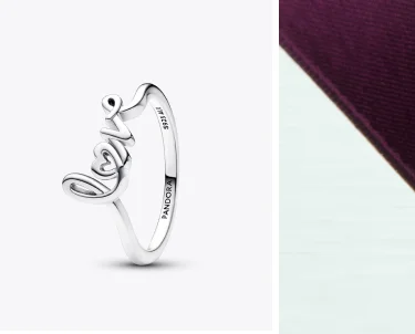 Handwritten Love Ring