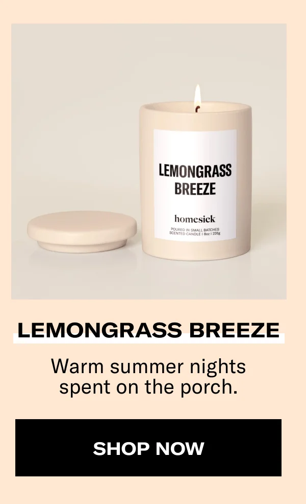 Lemongrass breeze | Warm summer nights spent on the porch. | Shop now