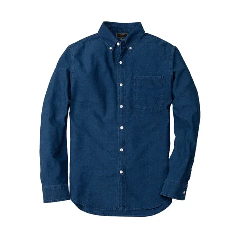 Rivay York Indigo Oxford Button Down Shirt