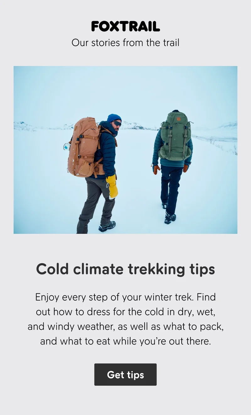 Cold climate trekking tips