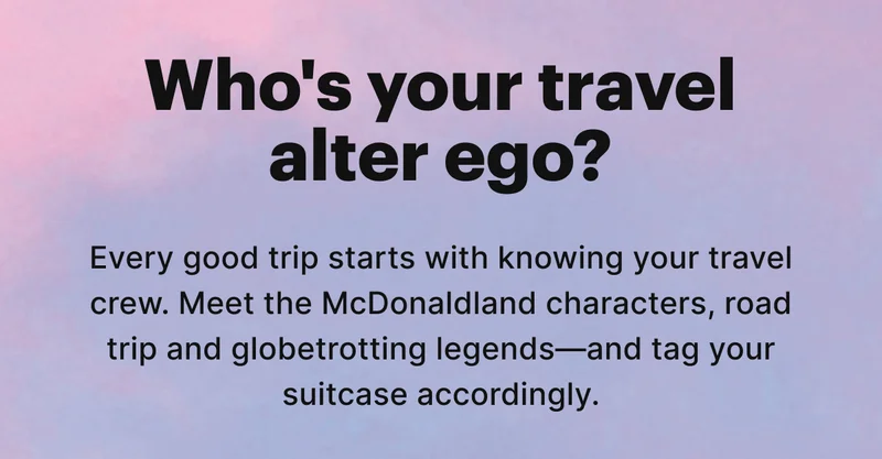 WHO’S YOUR TRAVEL ALTER EGO?