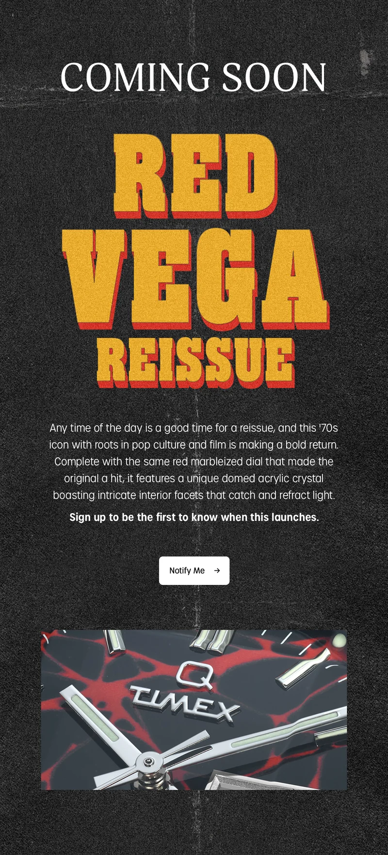 Notify Me (Red Vega Reissue) - Timex