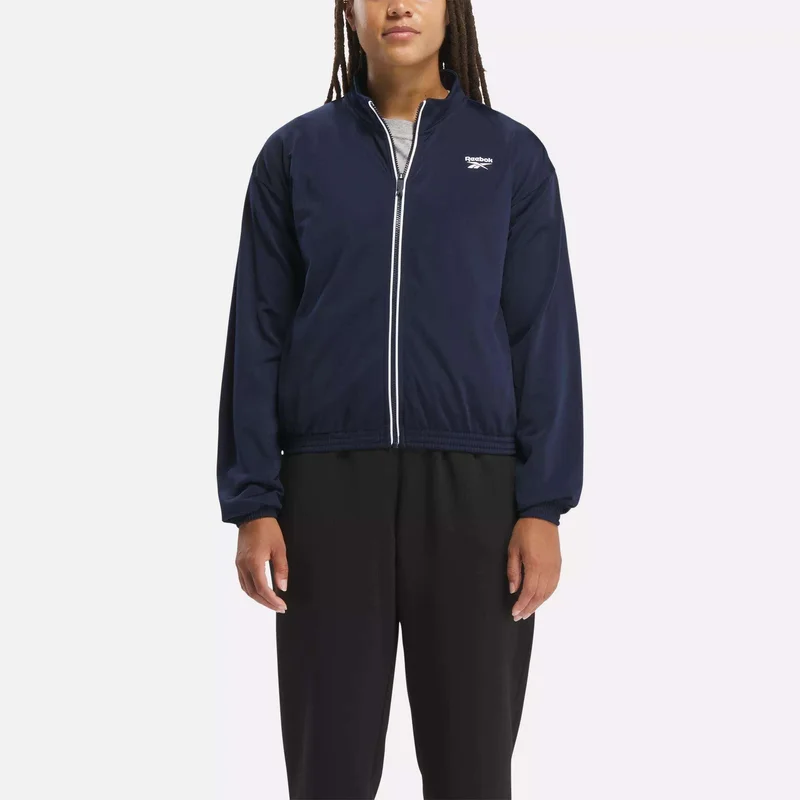 Image of Women's Reebok Identity Back Vector Tricot Track Jacket