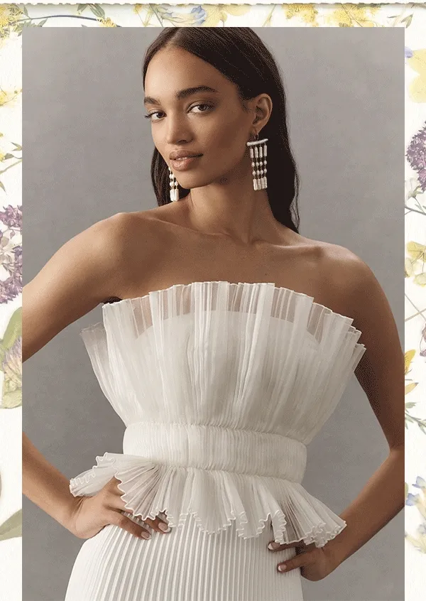 Pleated gown