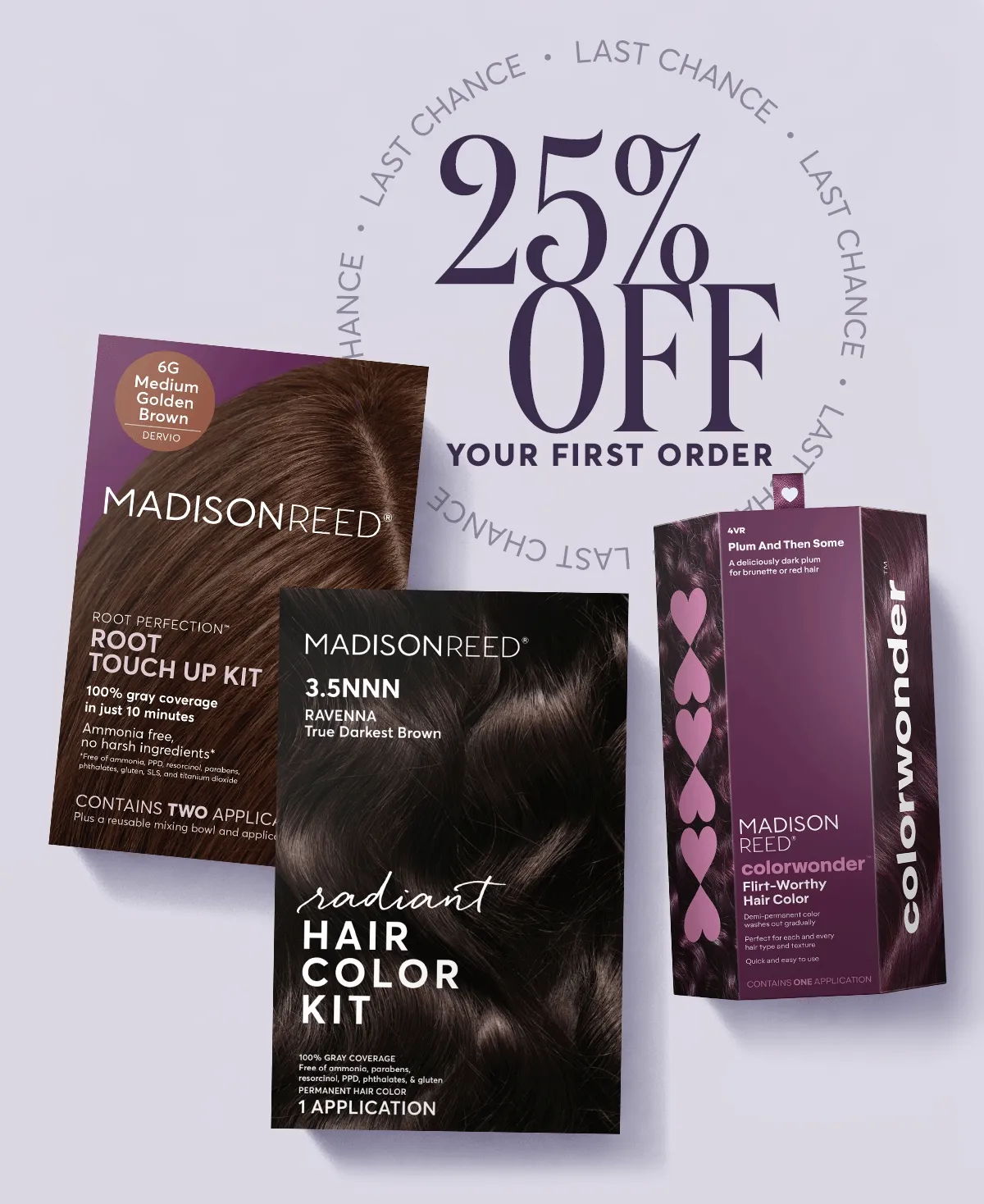 25% off your first order