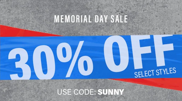 Memorial Day Sale 30% Off use code Sunny