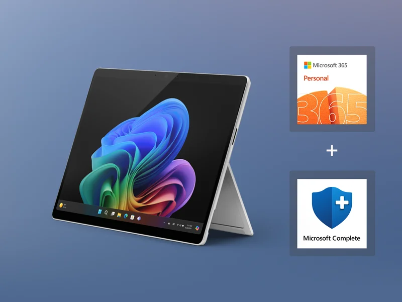 Surface Pro, Copilot+ PC Essentials Bundle.