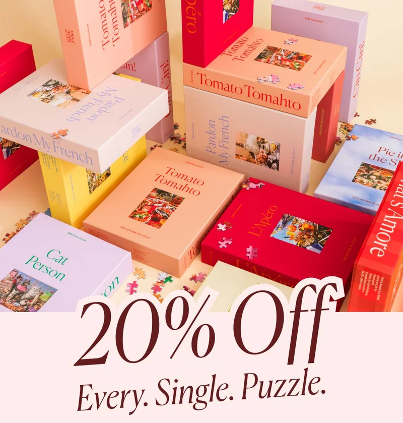 Birthday Sale: 20% Off! Every. Single. Puzzle.