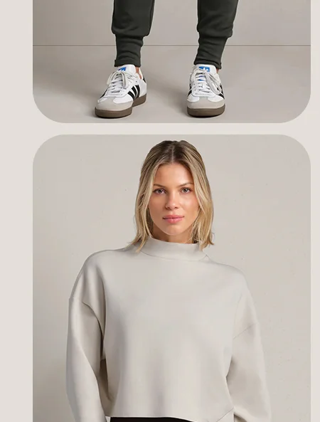 DreamGlow™ Cropped Mock Neck