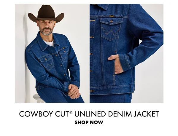 Cowboy Cut Unlined Denim Jacket. Shop Now