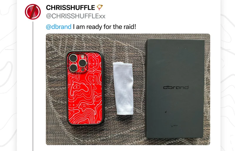 CHRISSHUFFLE on Twitter: "dbrand I am ready for the raid!"