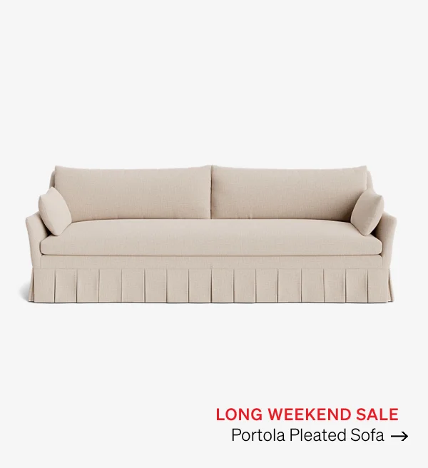 Shop Portola Pleated Sofa