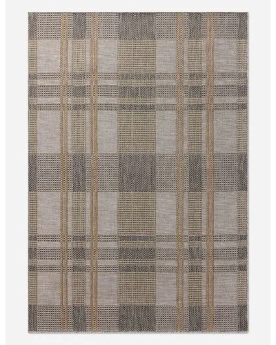Stefano Indoor / Outdoor Rug-Bone and Gold / 5' x 7'3"