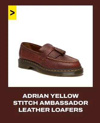 Adrian Yellow Stitch Ambassador Leather Loafers