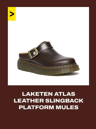 Laketen Atlas Leather Slingback Platform Mules