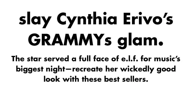 slay Cynthia Erivo’s GRAMMYs glam.