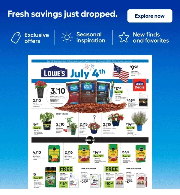 Fresh saving just dropped