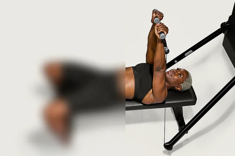 A Woman working out with Tonal