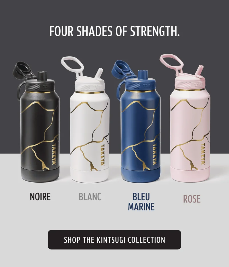 Four shades of strength. | Noire | Blanc | Bleu Marine | Rose | Shop the Kintsugi Collection