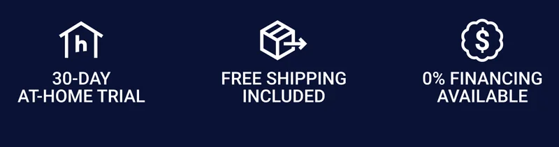 30-day at-home trial. Free shipping included. 0% financing available.