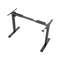 Height Adjustable Single Motor Electric Sit-Stand Desk Frame, Black
