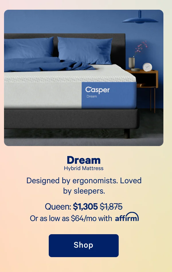 Dream Hybrid Mattress >> Designed by ergonomists. Loved by sleepers. >> Shop >>