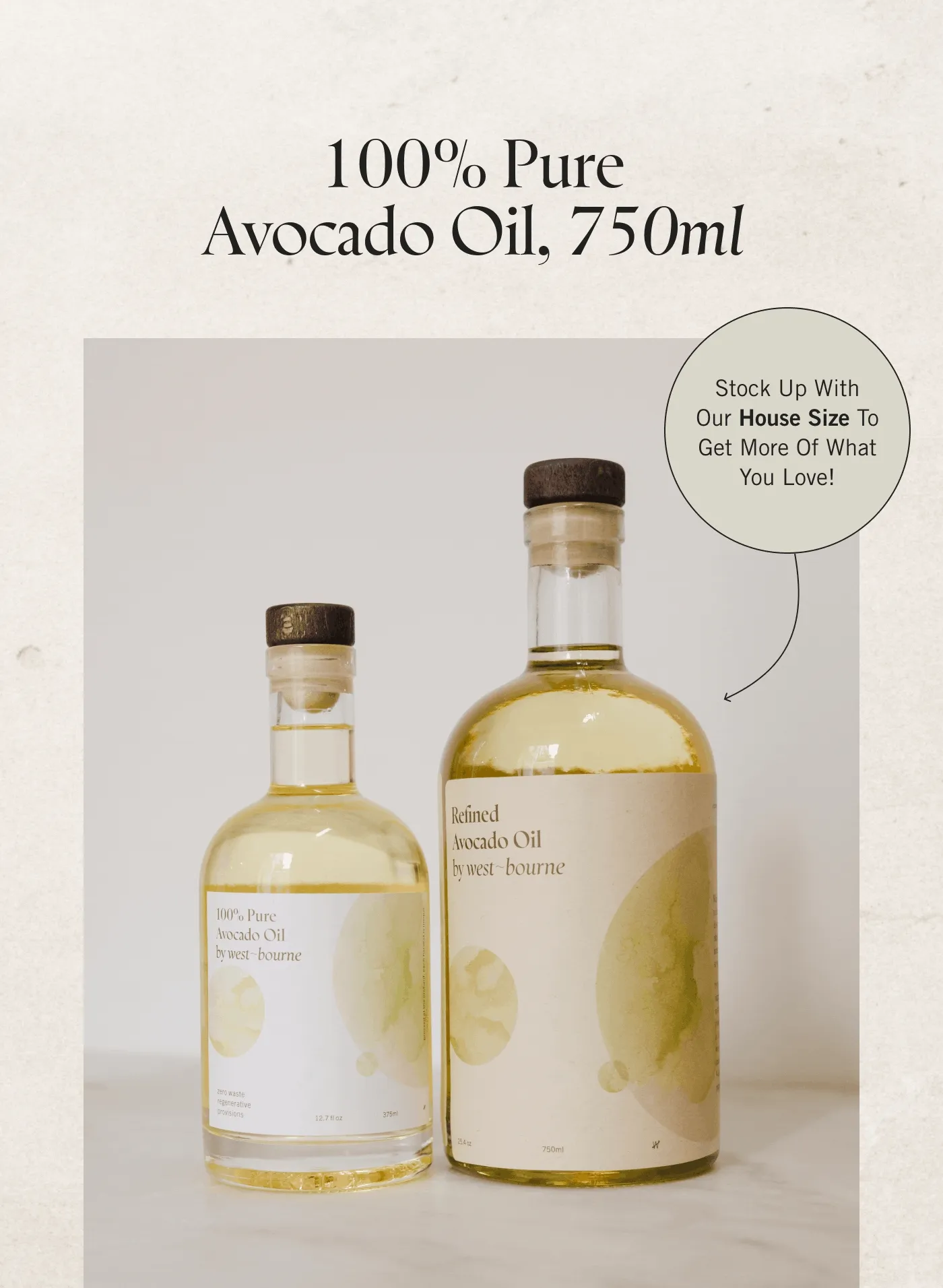100% Pure Avocado Oil, 750ml
