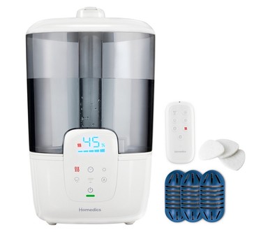 Homedics 2G Top Fill Warm & Cool Mist Ultrasonic UVC Humidifier