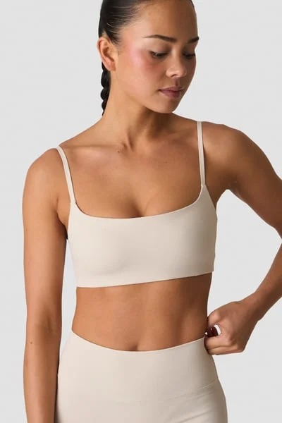 Image of Nimble Molded Sports Bra Stone Grey