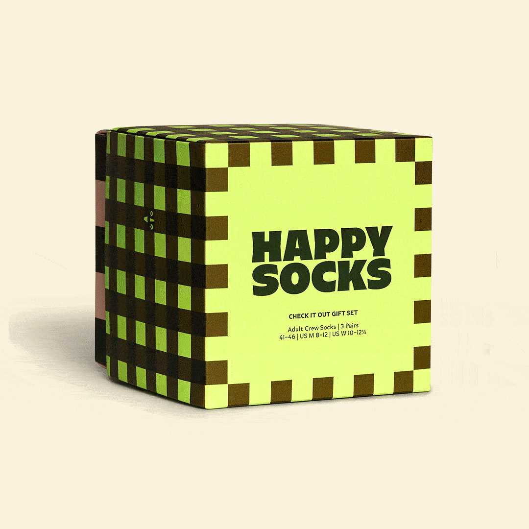 3-Pack Check It Out Socks Gift Set