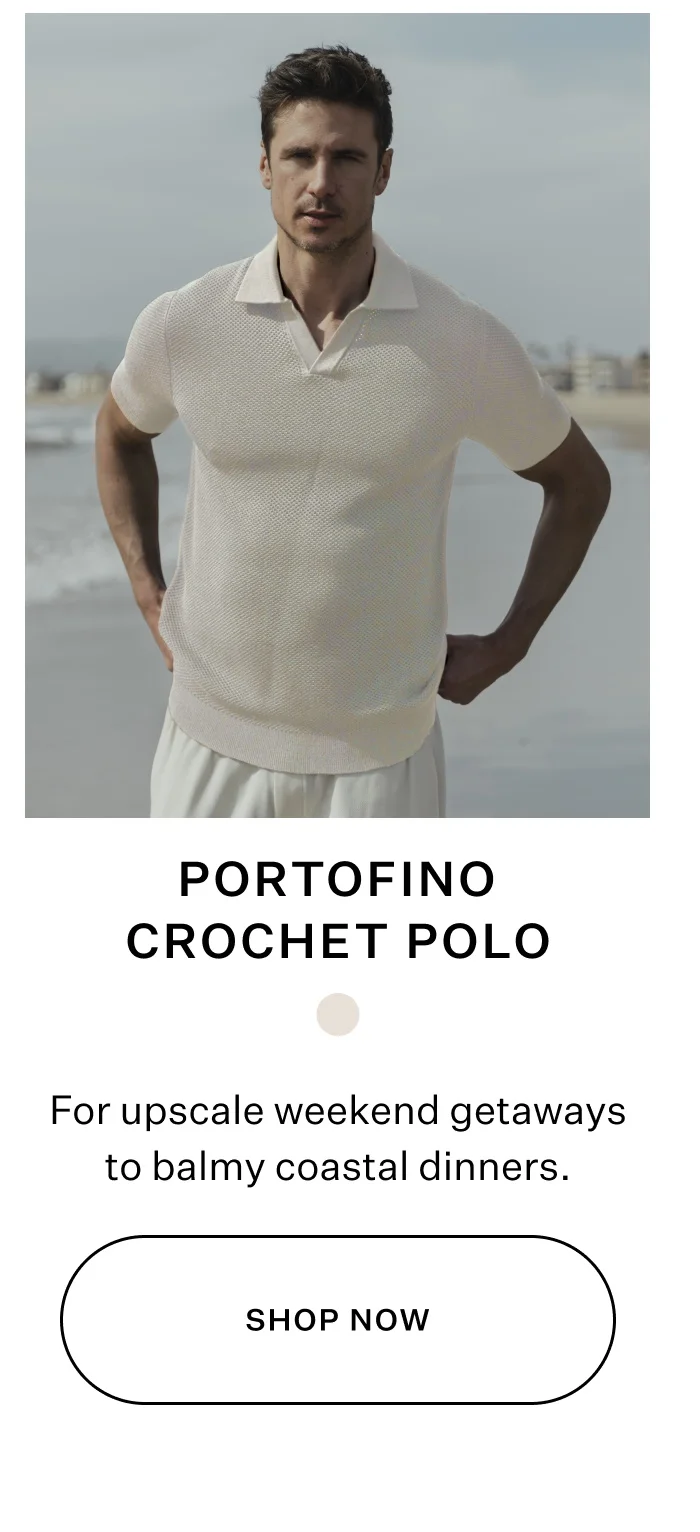 Portofino Crochet Polo