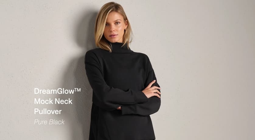 DreamGlow™ Mock Neck Pullover