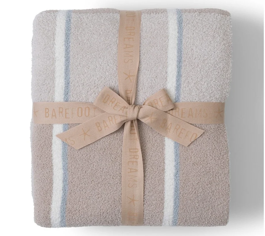 Barefoot Dreams CozyChic Accent Stripe Throw 54"x72"