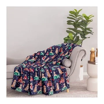Berkshire Holiday Animal 60x70 Plush Throw